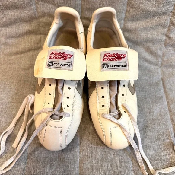 Vintage Converse 1980s Football Shoes Leather Cleats Men’s 9 Made In Yugoslavia Converse Vintage Turf Cleats Rare Size 8.5 Made in  main image 3